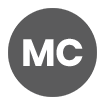 A circle with the letter m and c in it.