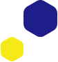 A blue and yellow hexagon are on the same color.